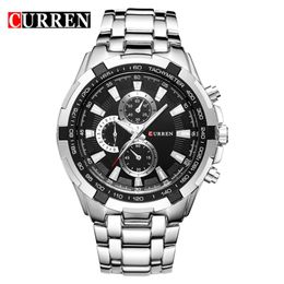 Curren New Fashion Analog Military Sports Watch Luxe Casual Men's Quartz Polshipes Erkek Kol Saati Relogio Masculino3199