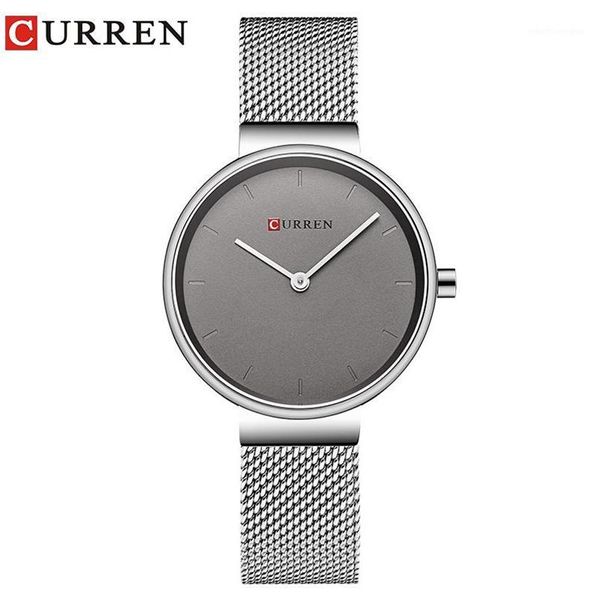 CURREN nouvelles femmes montre mode robe dames montres en acier inoxydable Quartz montre-bracelet Saat horloge relogios feminino1258H