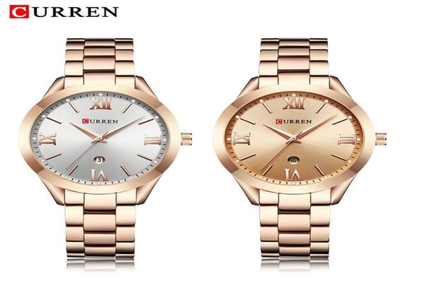 Curren Relogio Feminino Woamines Regardez les meilleures femmes de luxe Gold Ladies Watch en acier complet Bracelet Classique Clock 9007262644202