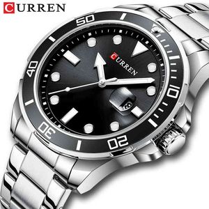 Curren Top Merk Luxe Mode Diver Horloge Mannen Waterdicht Datum Klok Sporthorloges Mens Quartz Horloge Relogio Masculino 210517