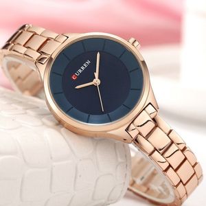 Curren montres femme célèbre marque étanche dames montre en acier inoxydable étanche femme montre pour femmes Bayan Kol Saati 201114256B