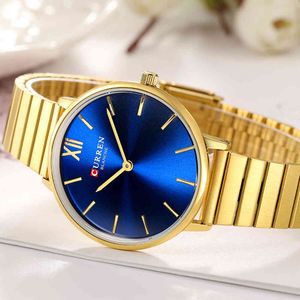 CURREN femmes montre mode luxe Design dame simple fille montre-bracelet montres à quartz robe femme Bracelet horloge bayan kol saati 210517