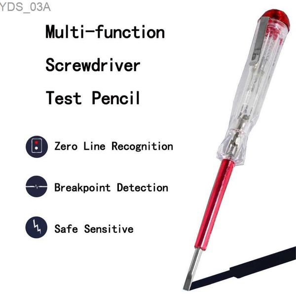 Courantomètres 1pc 100V-500V stylo de poche capteur détecteur de tension testeur tournevis pince crayon de Test testeur électrique tournevis outil électrique 240320