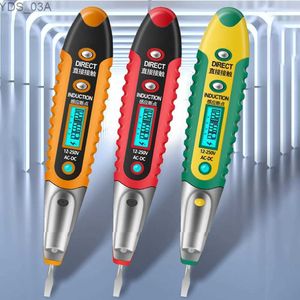 Stroommeters 1pc Digitale tester Potlood Contactloos Saft Test Pen AC DC 12-250V Tester Elektrisch LCD-scherm Schroevendraaier Spanningsindicator 240320