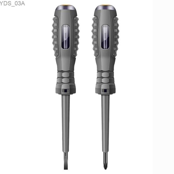 Mètres de courant 2 pièces stylo testeur de tension numérique AC crayon de Test d'induction sans Contact voltmètre détecteur de puissance tournevis électrique 240320