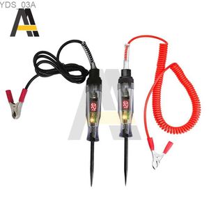 Medidores de corriente 3-36V 6-24V DC Coche Camión Voltaje Circuito Probador Pantalla digital Pluma eléctrica Sonda Pluma Bombilla Herramientas de diagnóstico del automóvil 240320