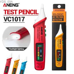 Compteurs de courant ANENG VC1017 voltmètre détecteur stylo sans contact LED indicateur électrique outils capteur testeur alarme prise de courant ca compteur de tension 240320