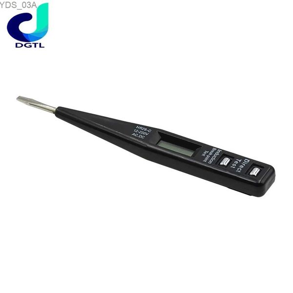 Courantmètres Crayon de test numérique multifonction AC DC 12-240 V multi-capteur électrique LCD affichage détecteur de tension stylo de test Randowcolor 240320