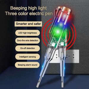 Mètres de courant Stylo testeur de tension intelligent Induction sans contact Détecteur de puissance numérique Crayon Tournevis électrique Sonde Indicateur de circuit 240320