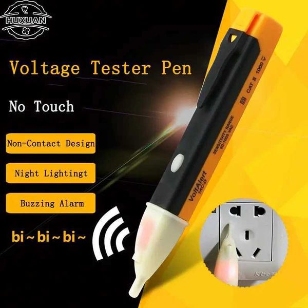 Mètres de courant Crayon de test électronique sans contact Électroscope à induction de sécurité domestique avec lumières LED Alarme sonore 240320