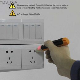 Courantmètres Crayon de test d'induction sans contact AC110V 220V Voltmètre Sonde de tension Stylo de test d'électricité Détecteur de puissance Testeur Prise 240320