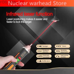 Compteurs de courant Testeur de tension intelligent sans contact 12-1000V Détecteur de tension AC Compteur Testeur Stylo Alarme sonore Indicateur lumineux avec laser infrarouge 240320