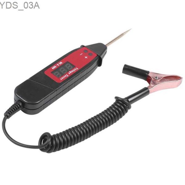 Medidores de corriente Universal 5-36V Coche Digital LCD Prueba de voltaje Pluma Probador de coche profesional Detector de lápiz con luz LED Herramienta de diagnóstico de coche 240320