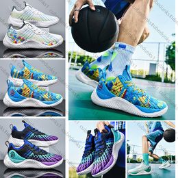 Curry 10e generatie basketbalschoenen Herenontwerper Low Cut Candy Northern Lights Shock-Absorbing Competition Boots Student Outdoor Sports training schoenen 36-45