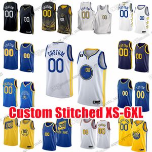 Curry op maat gestikt XS-6XL basketbalshirt Patrick Baldwin Ryan RollinsGary Payton II Anthony Lamb Andre Iguodala Ty Jerome Donte DiVincenzo Lester Quinones