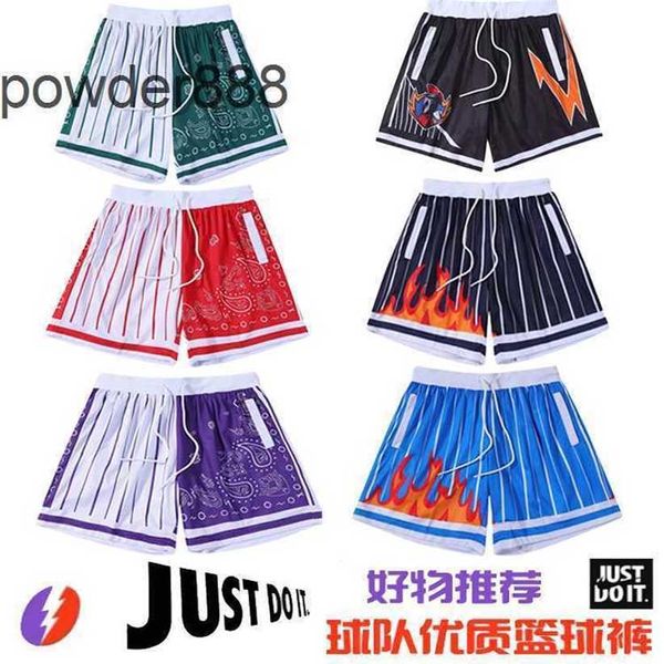 Curry À La Mode Imprimé Quad Américain Short D'été Style De Rue Pantalons Décontractés Basket-Ball Sport Hommes