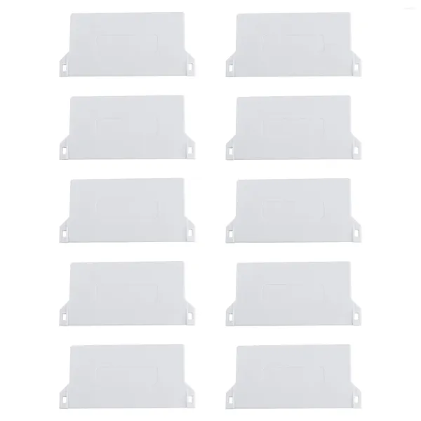 Rideau 10 PCS Vertical Store Vane Saver Blanc Stores Remplacement Pièces De Rechange Bas Poids Plaque Rideaux