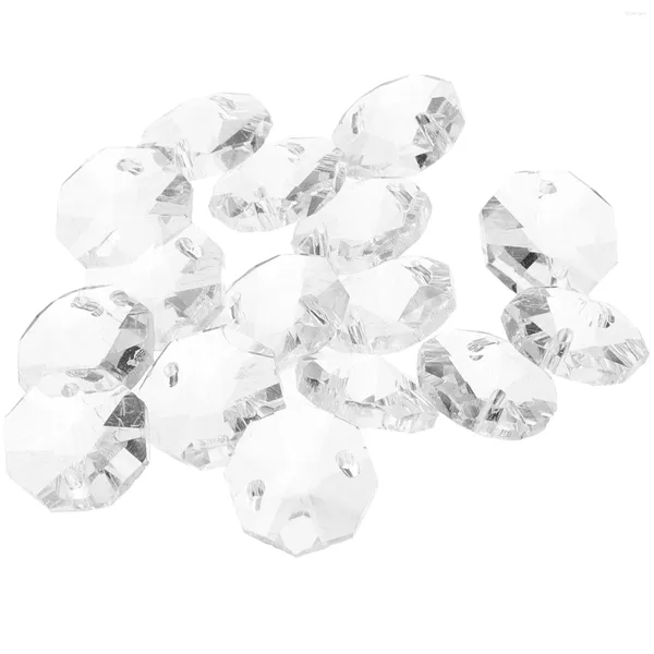 Rideau 100 pièces perles claires Kit de verre décoratif breloques de plage bijoux à bricoler soi-même faisant des Kits de perles