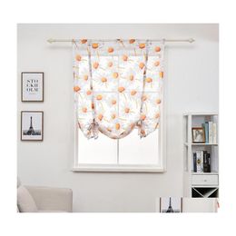 Gordijn 100x140cm Bloem Gedrukt Korte pure gordijnen Eenvoudige moderne slaapkamer Woonkamer Tle Window Drape Valance Home Decor DBC Drop DHK1X