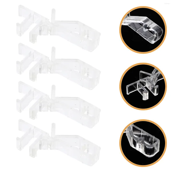 Clips de cantonnière transparente pour rideau, 12 pièces, remplacement de store remplaçable, fenêtre en acrylique, pièces de stores verticaux