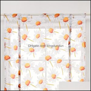 Rideau 120x140 cm rideaux florais imprim￩es courte pur moderne chambre chambre tle fen￪tre drapeule camorade de maison dbc dh08997 dr dhqwm