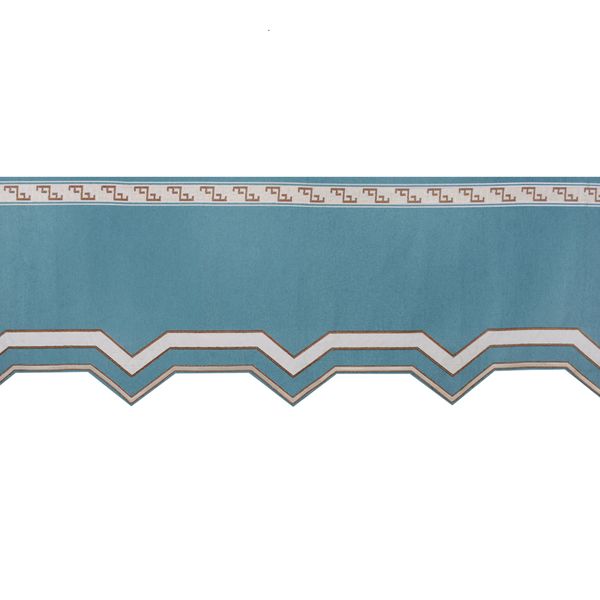 Cortina 1Mlot 48cm de ancho Lino Jacquard Telas DIY Valance Etapa Dormitorio Sala de estar Sofá Ventana Decoración Accesorios 230909