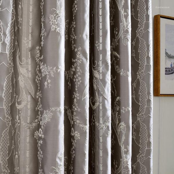 Rideau 2023 haute précision Jacquard lumière luxe rétro Style chinois rideaux pour salon salle à manger chambre