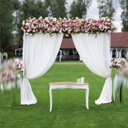 Curtain 2pcs/set Outdoor Wedding Arch Drapery Ceremony Reception Background Party Supplies Hanging Decoration Women Men Gift