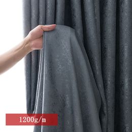 Gordijn 310 cm hoogte eenvoudig verduisterend raam stof effen donker patroon jacquard slaapkamer woonkamer aangepaste gordijnen 230923