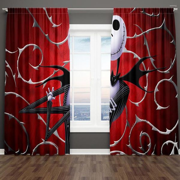 Rideau 3D moderne Science Fiction film Alien Childern 2 pièces ombrage fenêtre pour salon chambre décor à la maison crochet