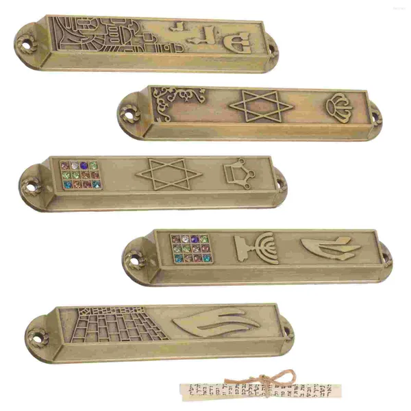Cortina 5 piezas pergamino de puerta Pilar sagrado meditaciones decorar tranquilidad Metal