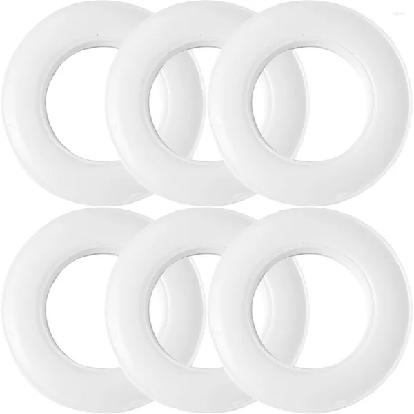 Rideau 6 pièces œillets anneau coulissant anneaux ronds remplacer draperie réutilisable remplaçable