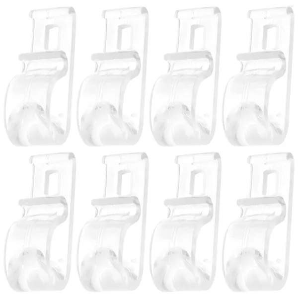 Rideau 8 pièces tirer perle crochet aveugle porte-cordon ombre tire pour stores à rouleaux Clips transparents cintres en acrylique