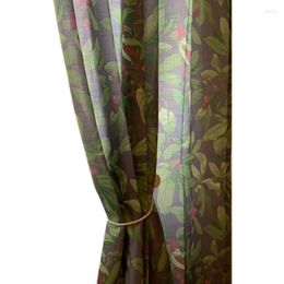 Gordijn American Country Style Floral Curtains for Living Room Retro Cotton afgewerkte Bloem Drapes Slaapkamer