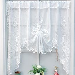 Gordijn Amerikaanse stijl idyllisch klein frisse pull pull roman tillen gaas drijvende raam keukenpartitiedeur