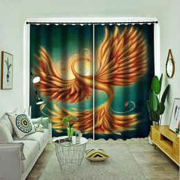 Gordijn Art Curtains Persoonlijkheid Aangepaste 3D Boay Window Balkon Dikke voorruit black -out