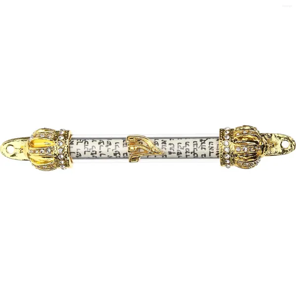 Rideau Bible couronne défilement juif Mezuzah extérieur porte cadeaux droit avant décor monté délicat métal femme artisanat adultes