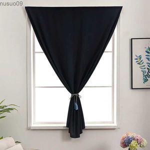 Rideau noir sans poinçon, rideau occultant, ombrage Anti-UV, pour salon, chambre à coucher, fenêtre, installation facile, rideau de porte moderne personnalisé