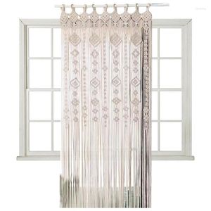 Rideau Boho macramé rideaux pour fenêtres/portes 78.74x33.46in tentures murales