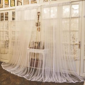 Rideau marque française luxe perle rideaux princesse solide blanc brillant écran fenêtre rideaux pour salon chambre fée Tulles