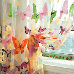 Gordijn vlinder garen rustieke romantische raam screening aanpassing afgewerkte producten balkon