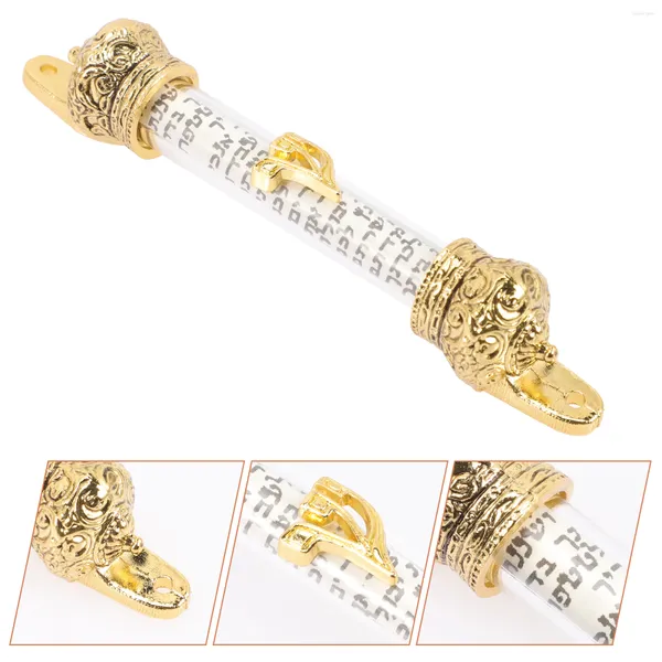 Rideau De Voiture Porte Métal Mezuzah Côté Quinceanera Couronne Limen Juif Religieux Cadeau Femme Adulte Artisanat