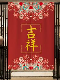 Gordijn Chinese Noren Deur Rode Fu Schilderij Keuken Slaapkamer Restaurant Partitie Decoratie Deuropening Feng Shui