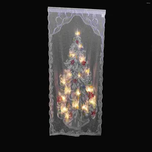 Cortina Cortinas brillantes de Navidad Puerta Puerte Pendiente Ornamento de Navidad Decoración Festival Decoración de poliéster colgante