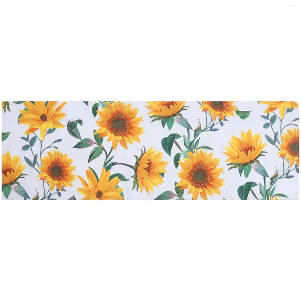 Cortina de algodón, cortinas pequeñas para ventana, estampado de girasol, cenefas de cocina