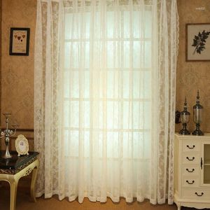 Rideau Crocheté Dentelle Rideaux Pastorale Fleur Motif Fenêtre Valance Sheer Crochet Cuisine Café Tulle Vertical Customed