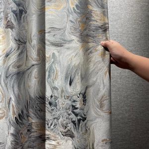 Gordijngordijnen voor levende eetkamer slaapkamer gouden jacquard hoge precisie luxe luxe Chinese stijl schaduw ramen deur keuken