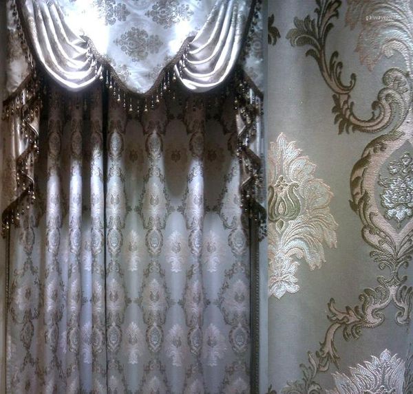 Rideau rideaux dentelle luxe stores Tulle vente en gros cantonnière cristal
