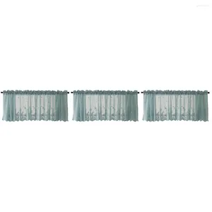 Rideaux Rideaux Dentelle Fenêtre Niveaux Chambre Salon Poche Valances Traitement Valance Panneau Sheer Rod Café Lin Battenburg Cuisine