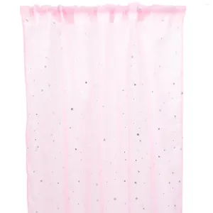 Rideaux rustiques en gaze pour fenêtre, décoration en Polyester pur, écran de chambre à coucher, draperies élégantes, traitement pour